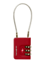 Samsonite TA Revolution Cablelock 3 Dial TSA red