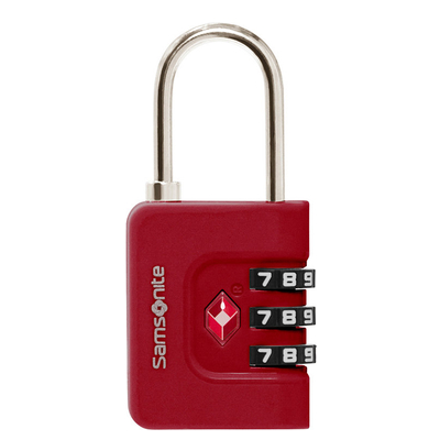 Samsonite TA Revolution Combilock 3 Dial TSA red