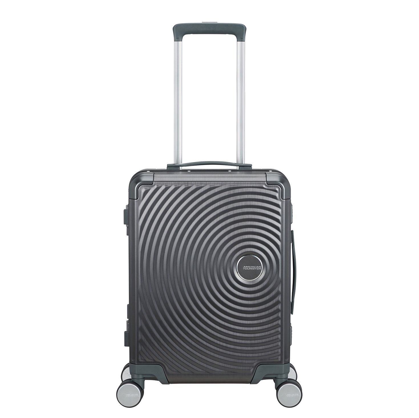 American Tourister Soundbox Spinners grijs