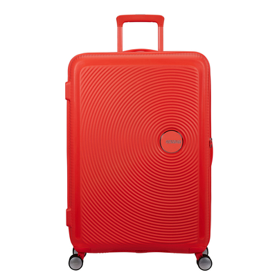 American Tourister Soundbox Spinner 77/28 TSA Expandable neon orange