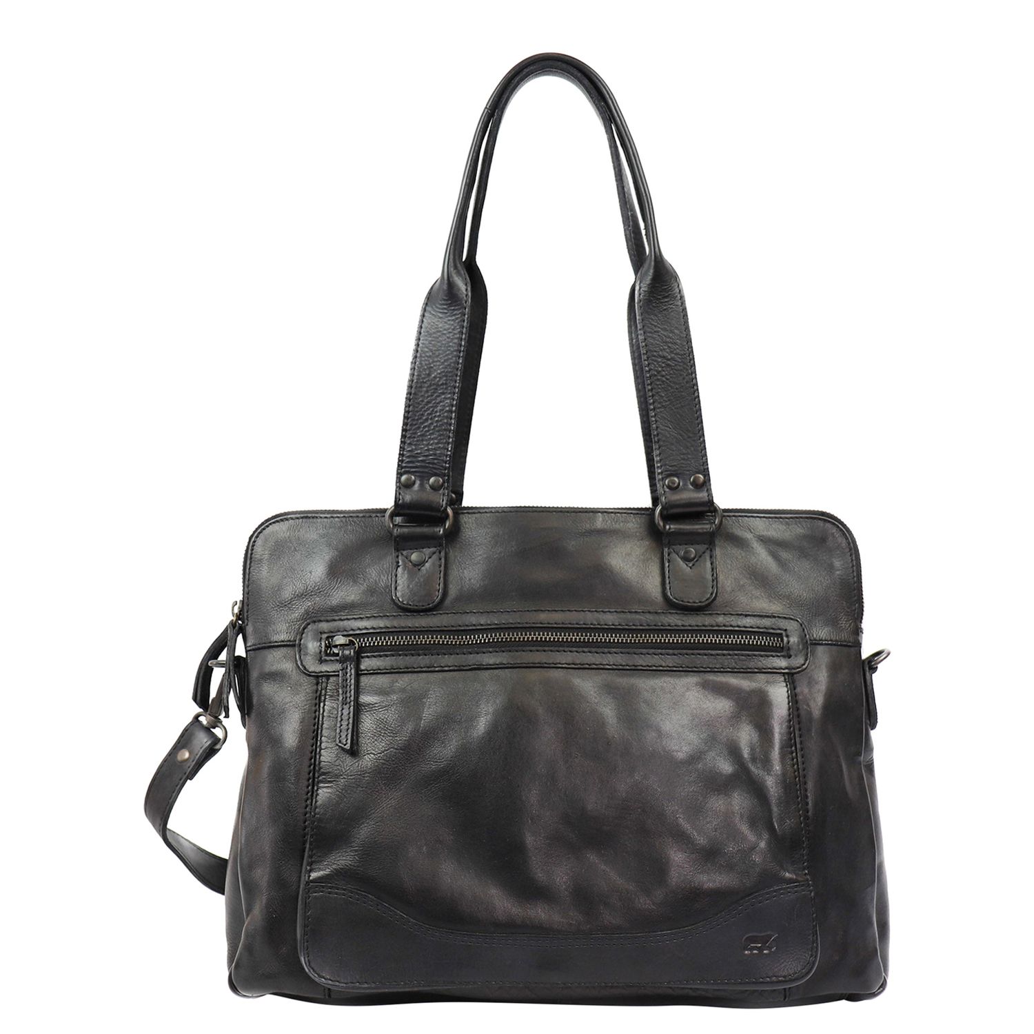 Bear Design Cow Lavato schoudertas zwart