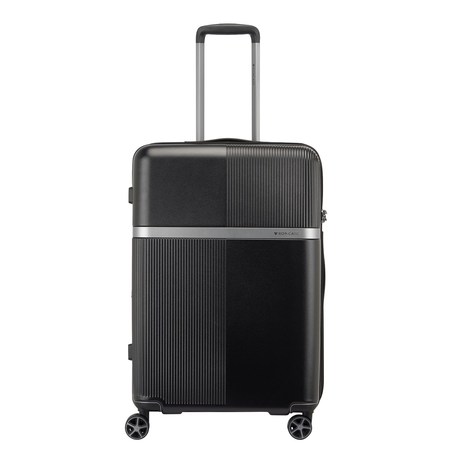 Roncato Airglam Medium Trolley 68 Expandable black hardcase koffer