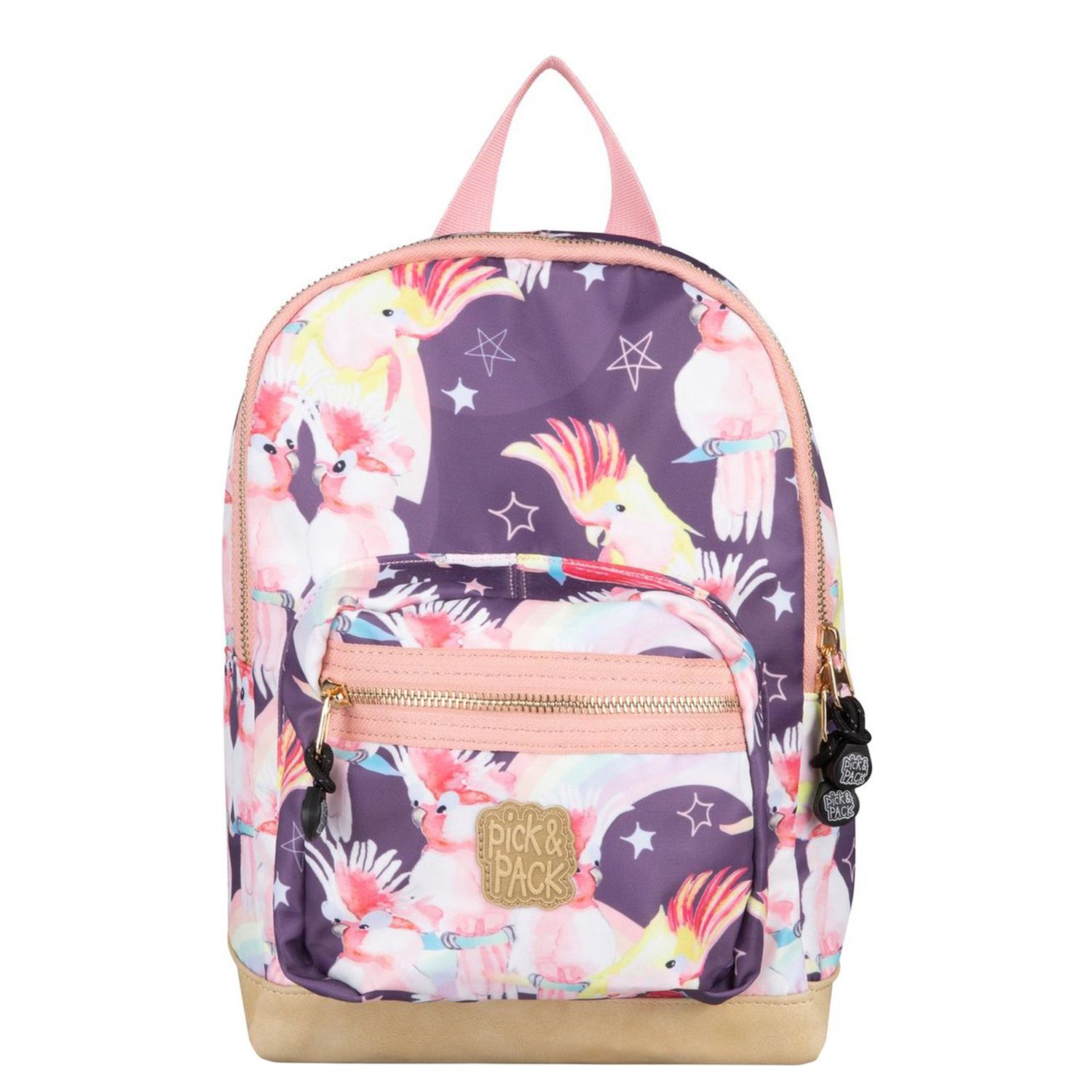 Pick & Pack rugzak paars en multicolor