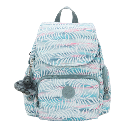 Kipling City Zip Mini Backpack palmtree leaves