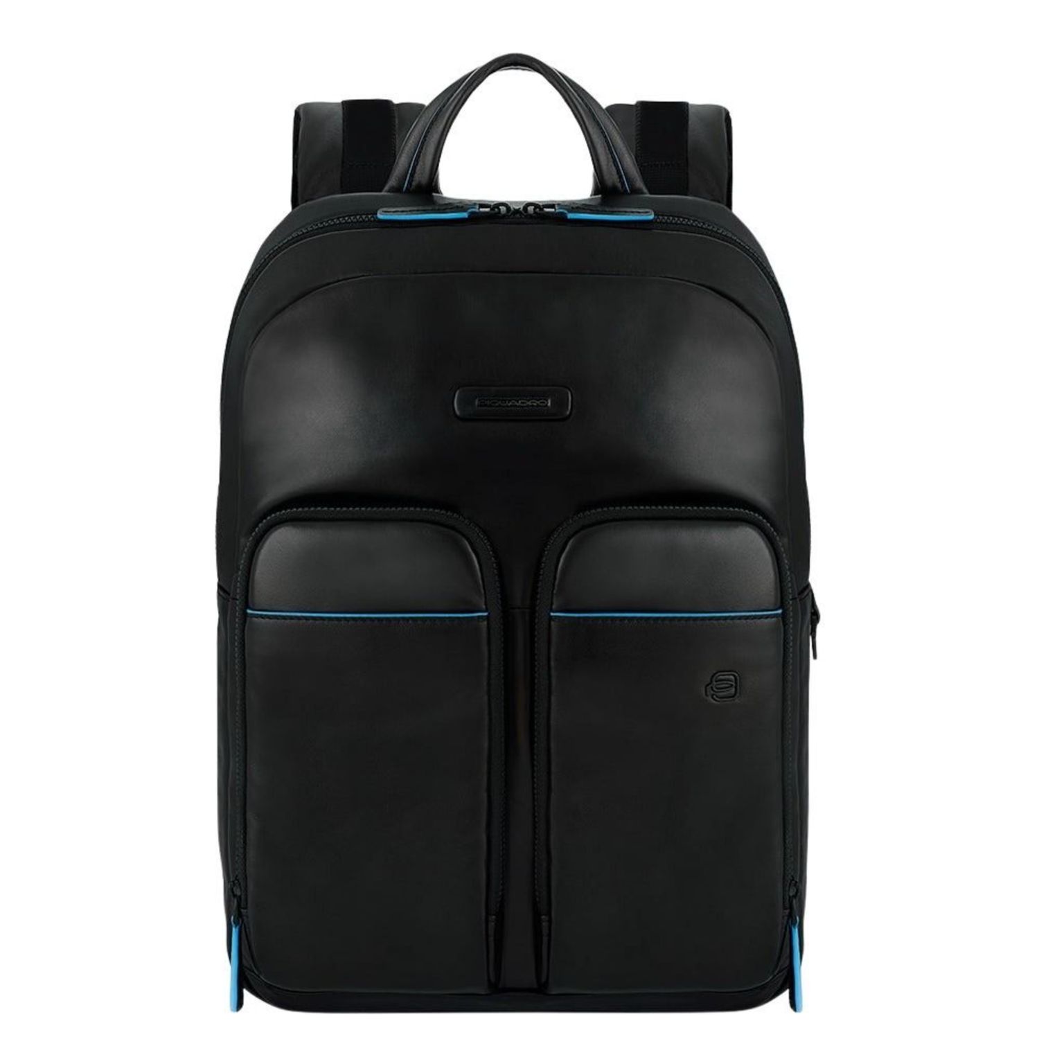 Piquadro Blue Square Laptop Rugzakken zwart en blauw