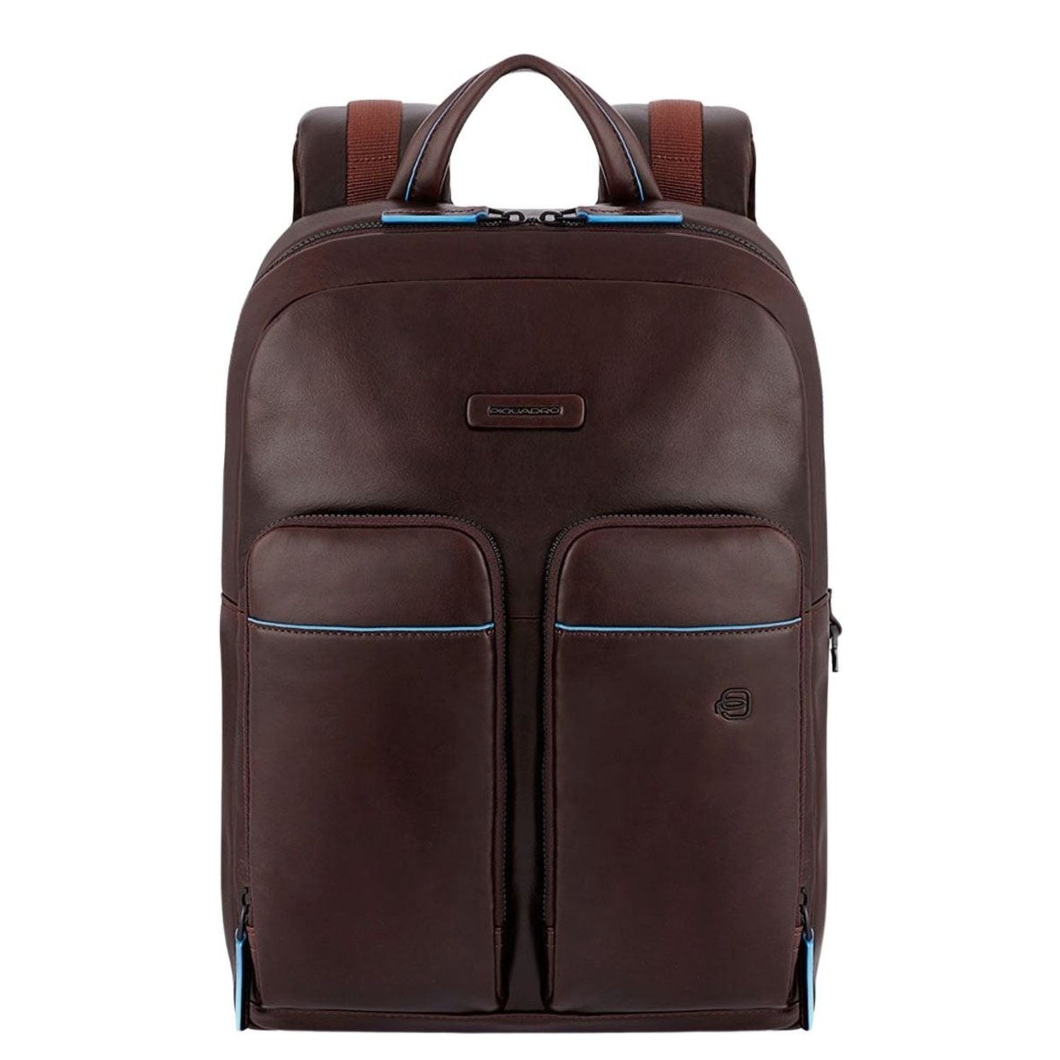 Piquadro Blue Square Laptop Rugzakken bruin, blauw en oranje