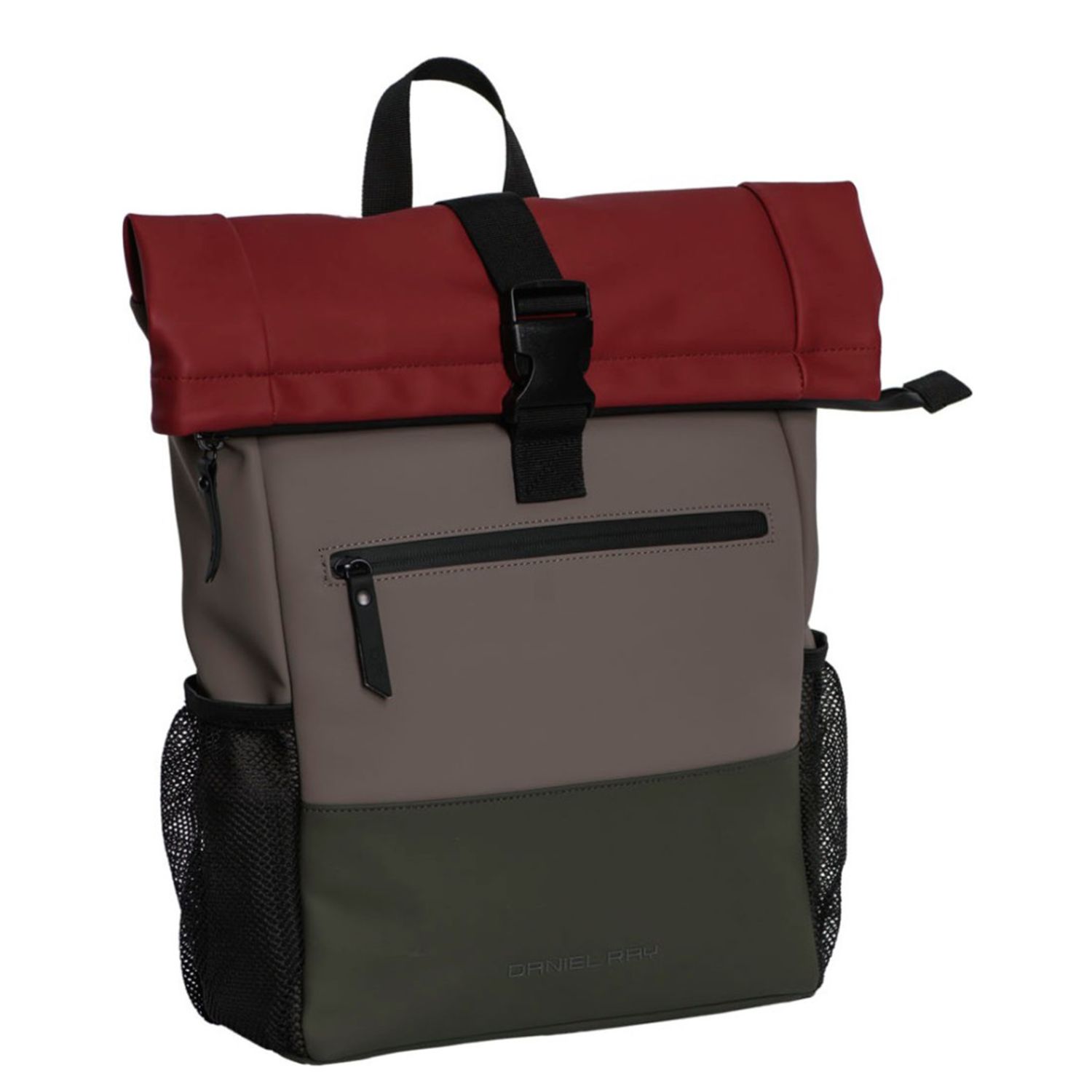 Daniel Ray rugzak grijs, groen, taupe, rood en multicolor