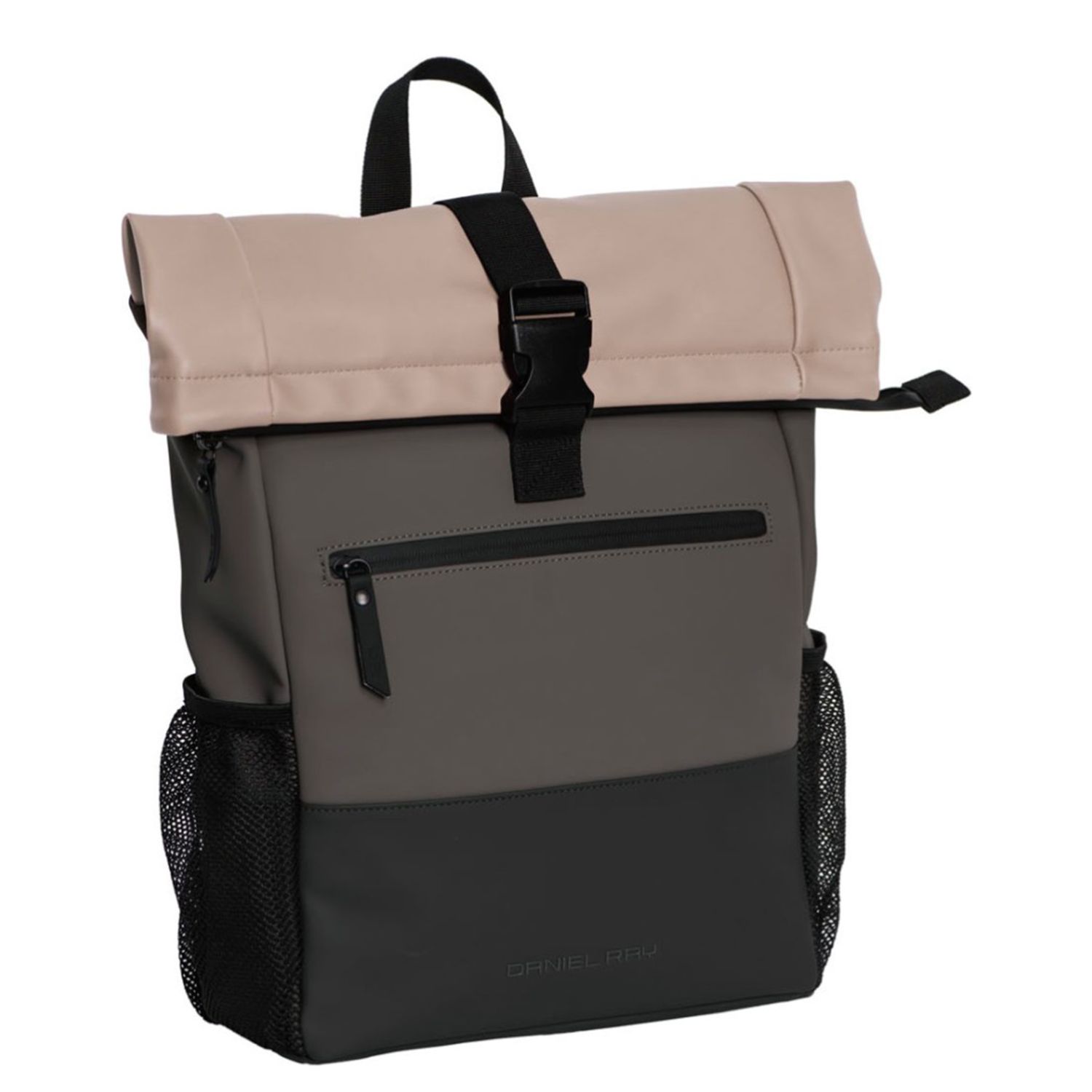Daniel Ray rugzak zwart, grijs, khaki en multicolor