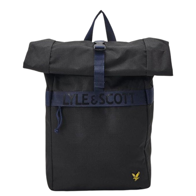 Lyle & Scott Recycled Rolltop Backpack black