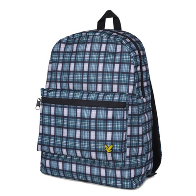 Lyle & Scott Check Backpack agryle teal
