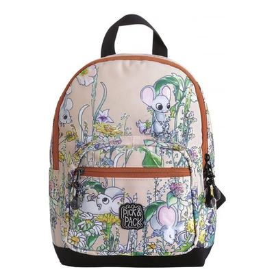 Pick & Pack Cute Mice Backpack S pink multi