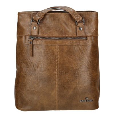 Enrico Benetti Julia Laptop Backpak Shoulderbag cognac