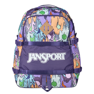 JanSport Small Seattle Pack melted blooms yellow
