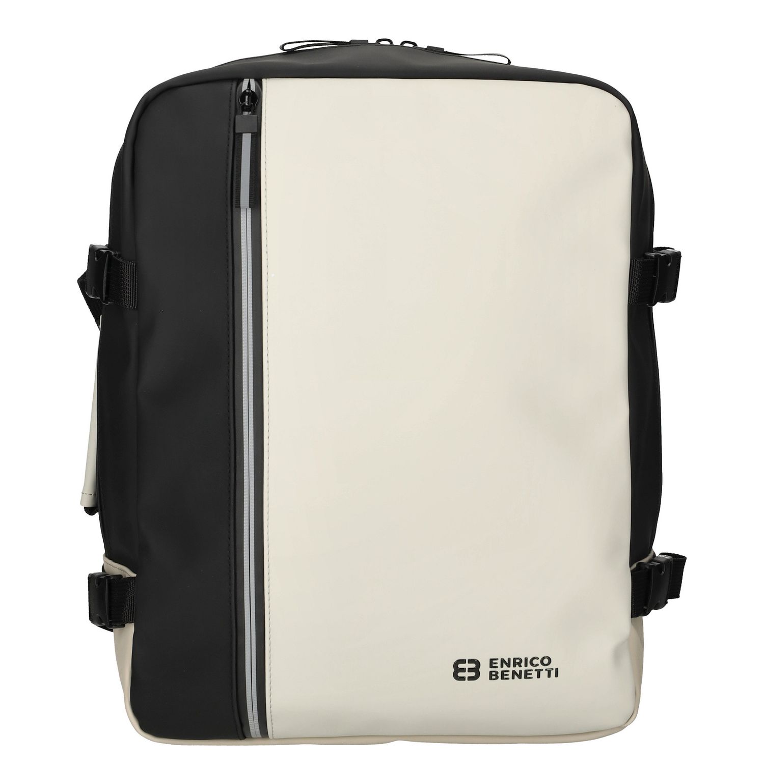 Enrico Benetti rugzak zwart, beige en multicolor