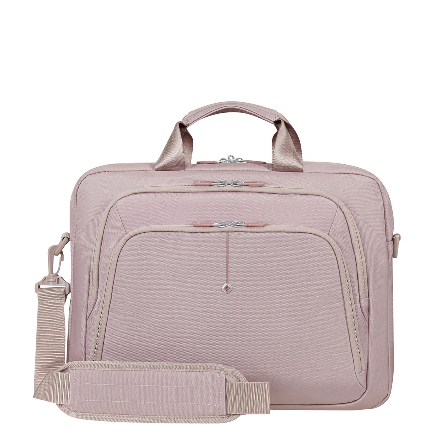 Samsonite GuardIT schoudertas grijs en roze