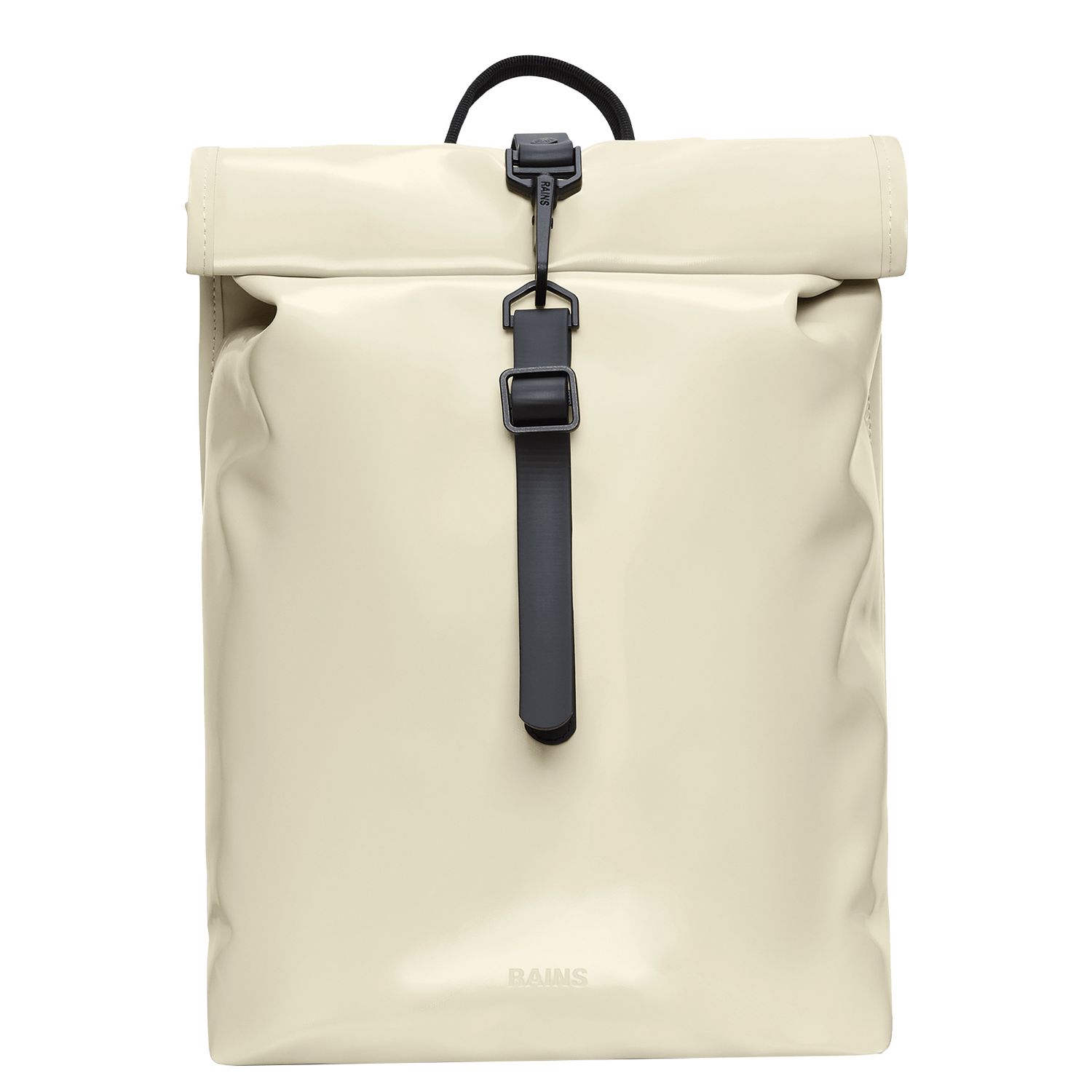 Rains Rolltop Rucksack rugzak wit