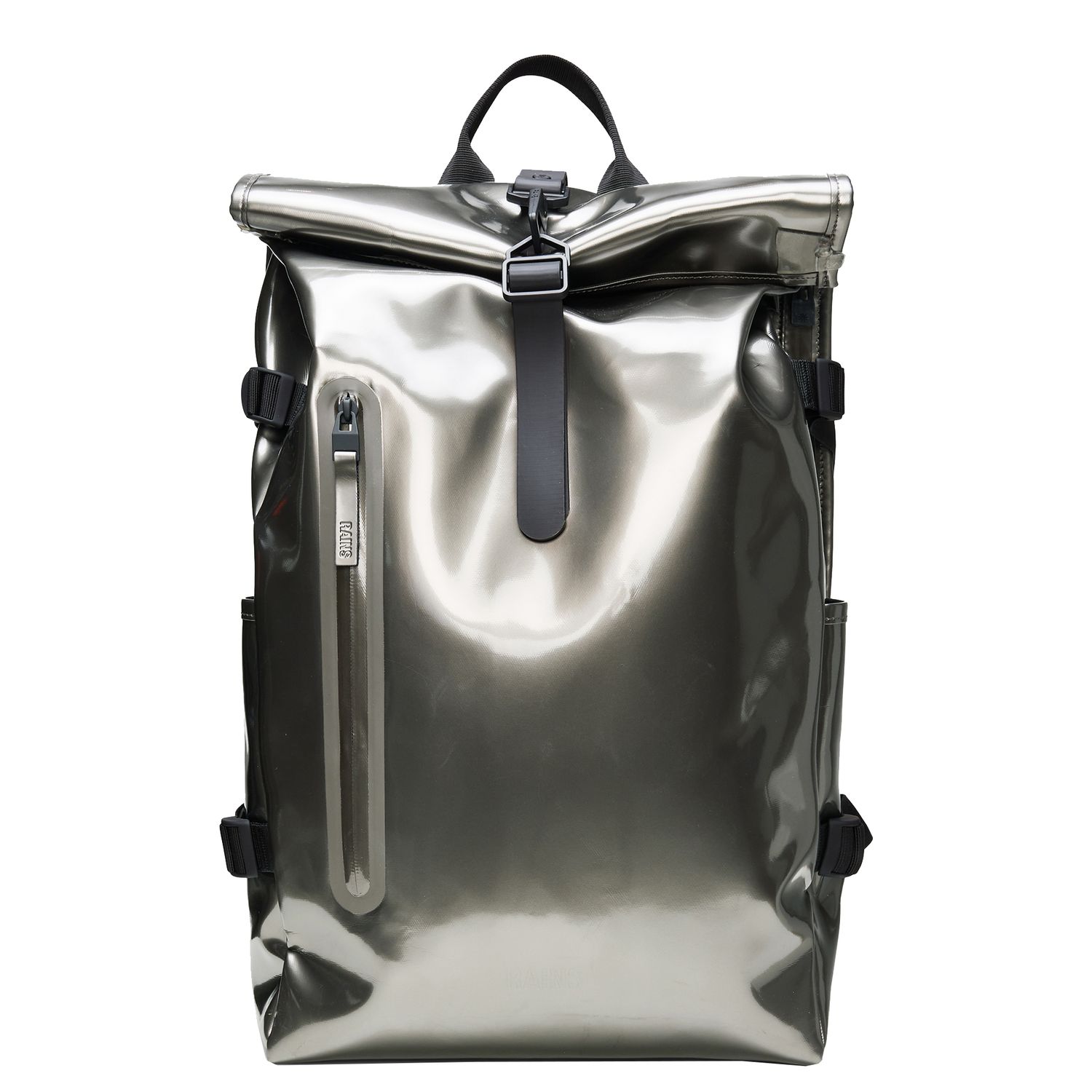Rains Rolltop Rucksack rugzak zilver