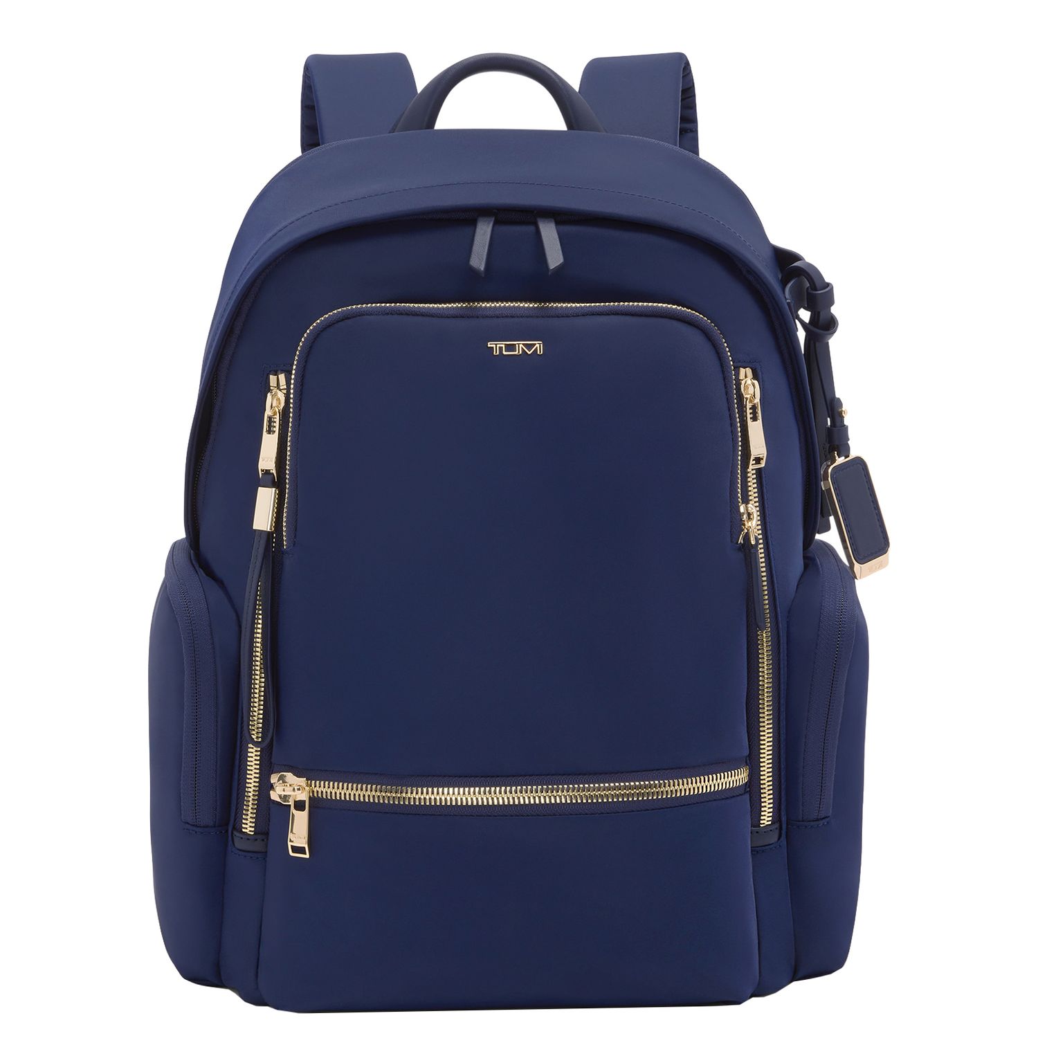 Tumi rugzak blauw, goud en multicolor