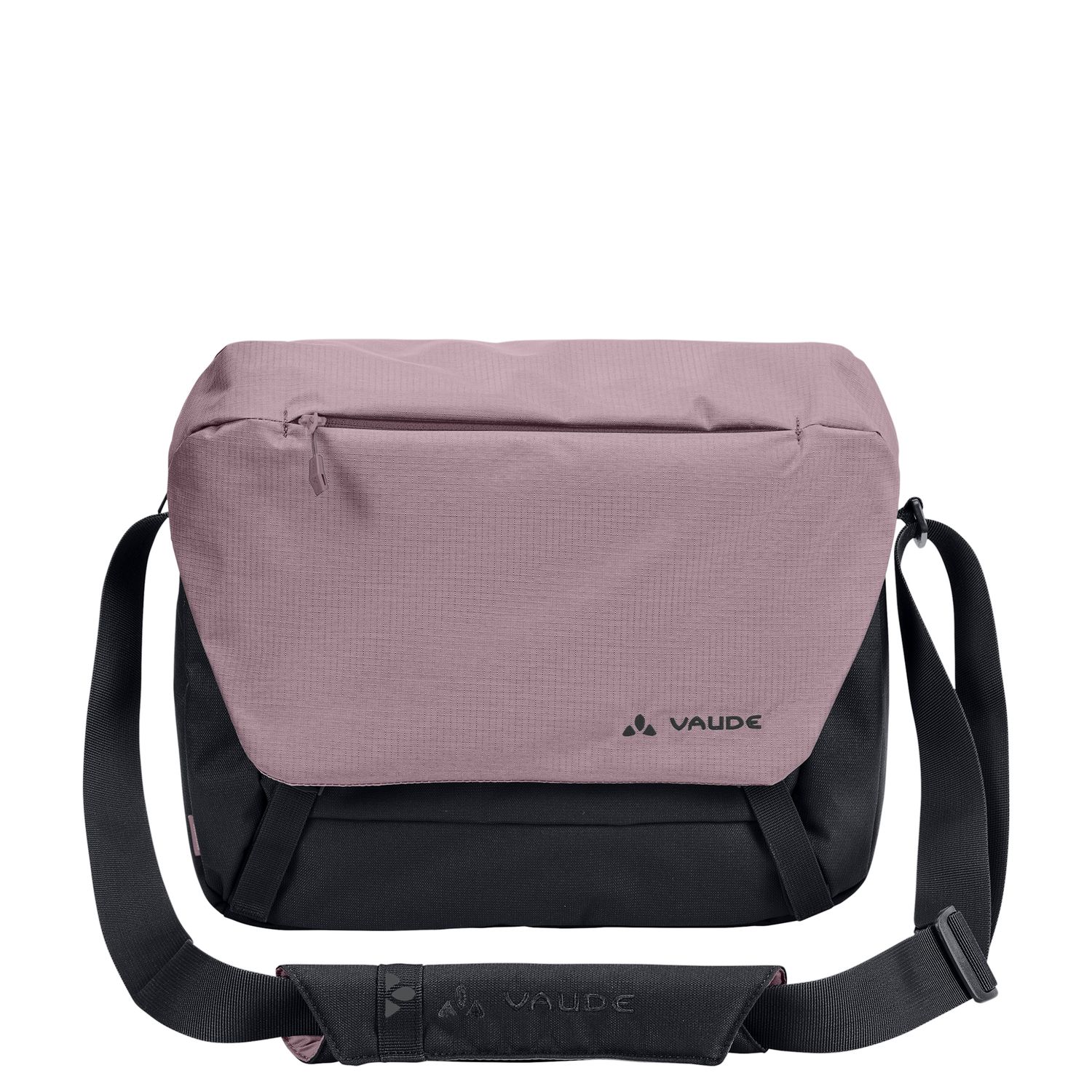 Vaude schoudertas zwart, paars en multicolor