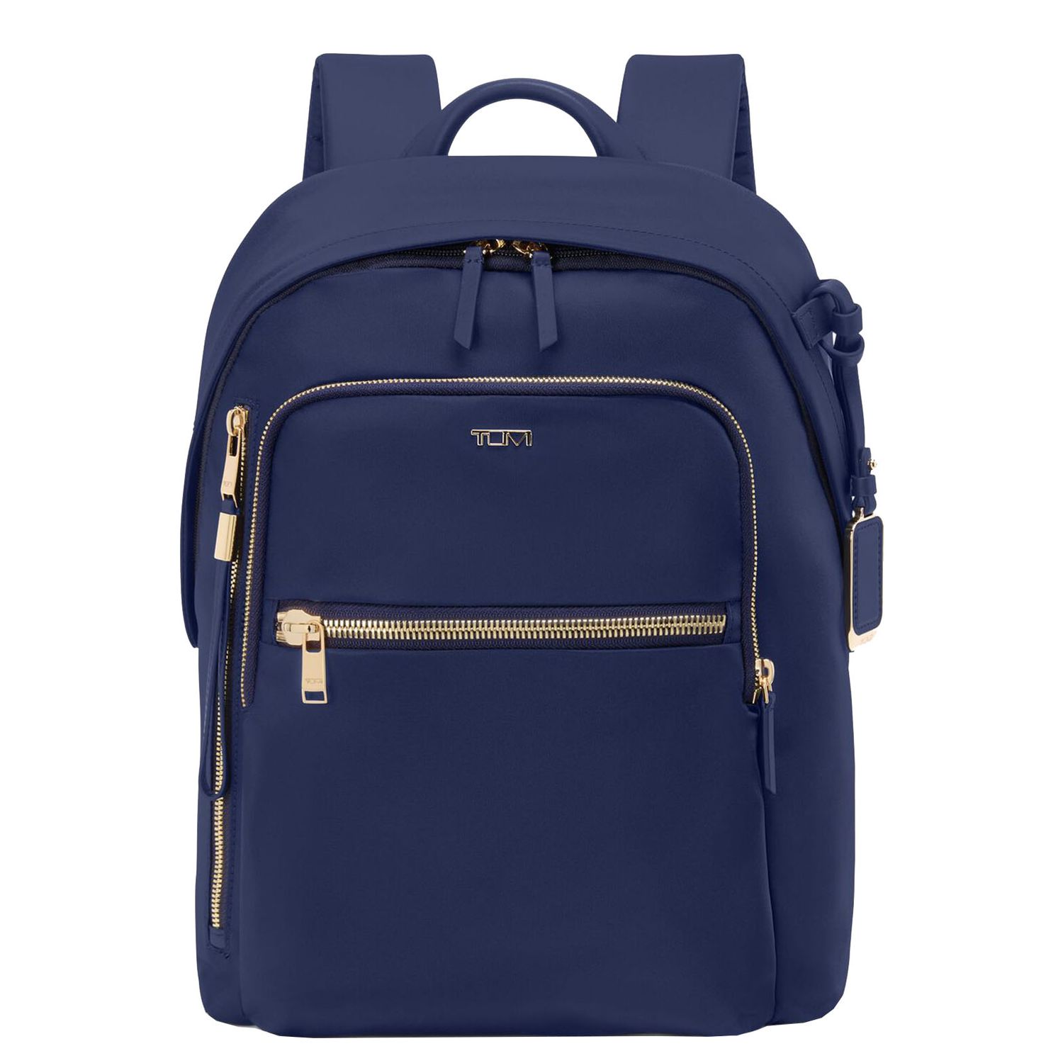 Tumi rugzak blauw, goud en multicolor