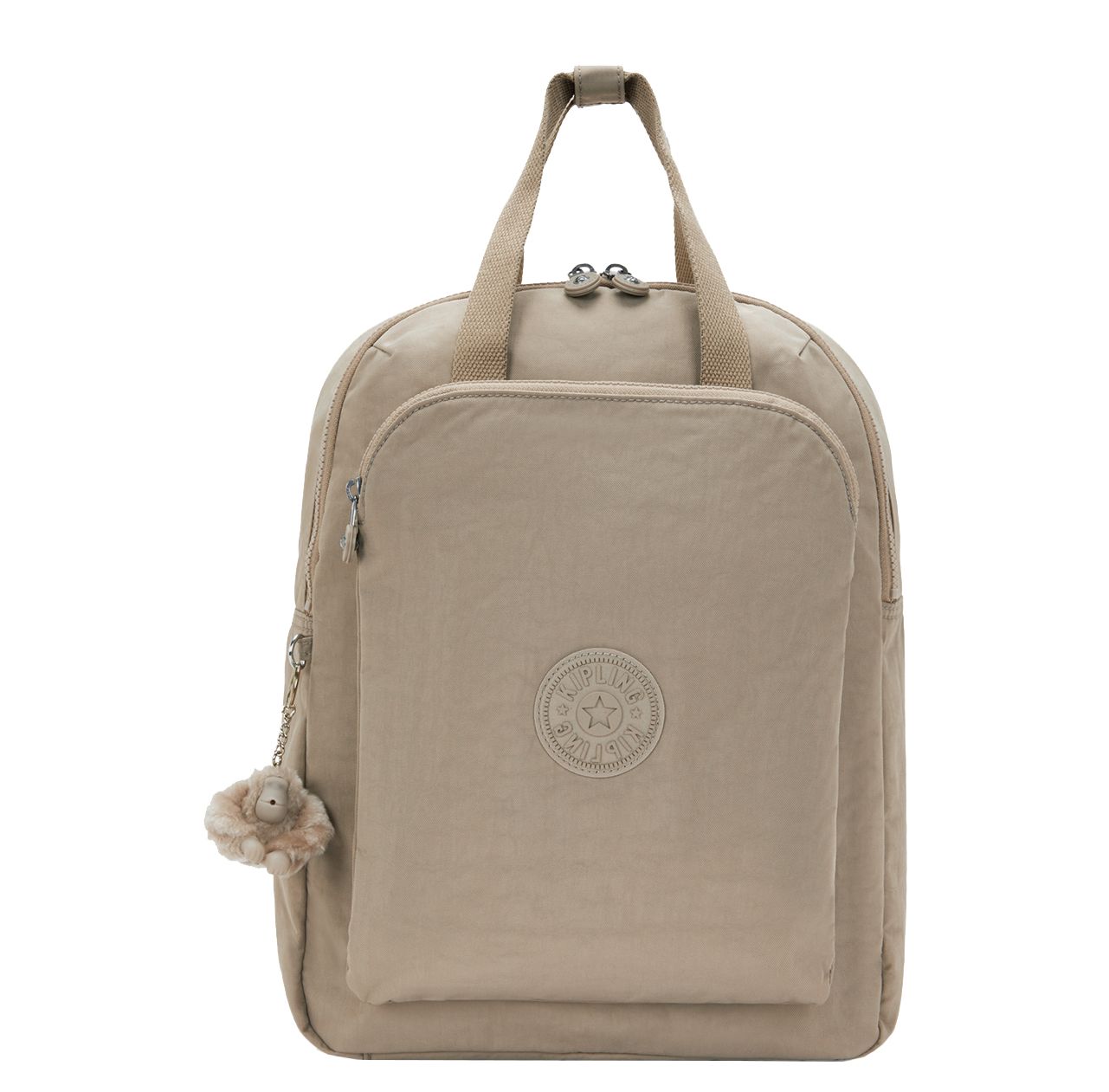 Kipling Laptop Rugzakken grijs en taupe