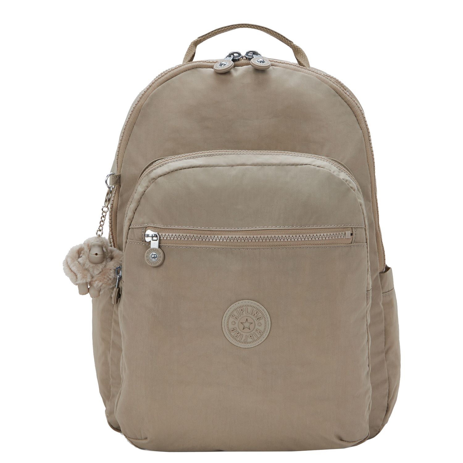 Kipling Seoul laptoptas grijs en taupe