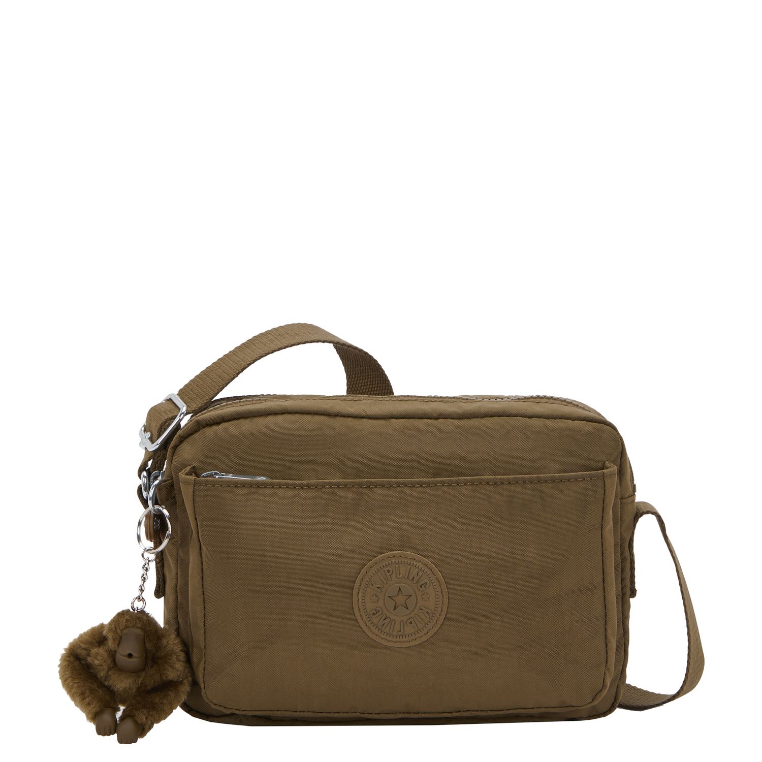 Kipling Abanu M crossbodytas khaki en groen