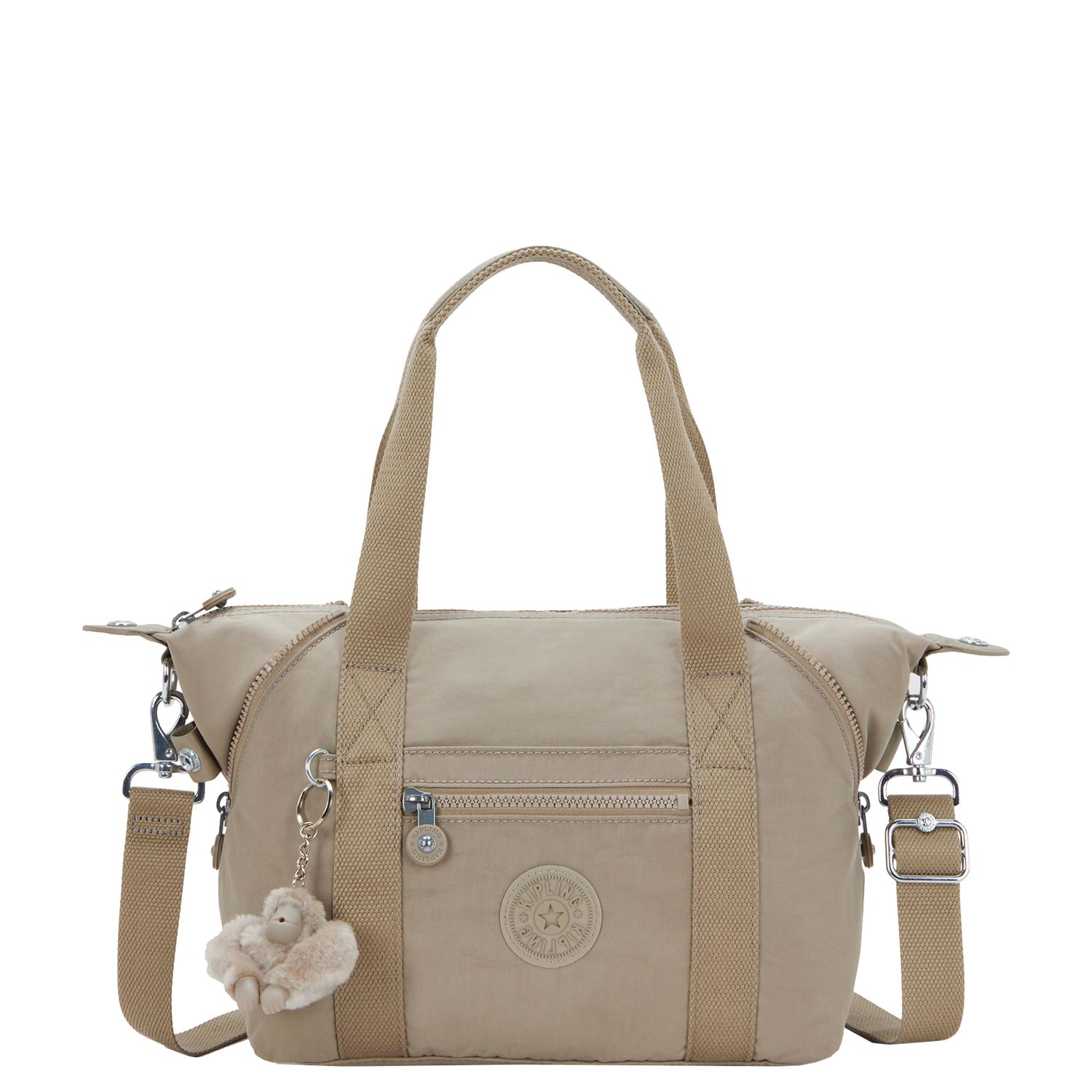 Kipling Art Mini schoudertas grijs en taupe