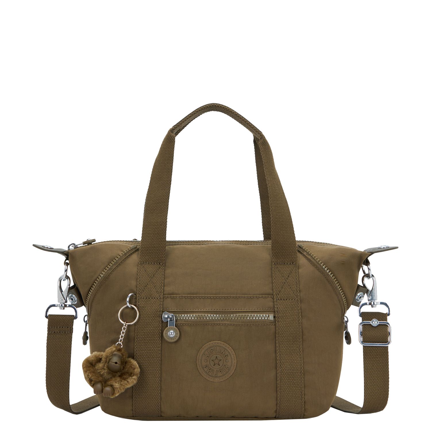 Kipling Art Mini schoudertas khaki en groen