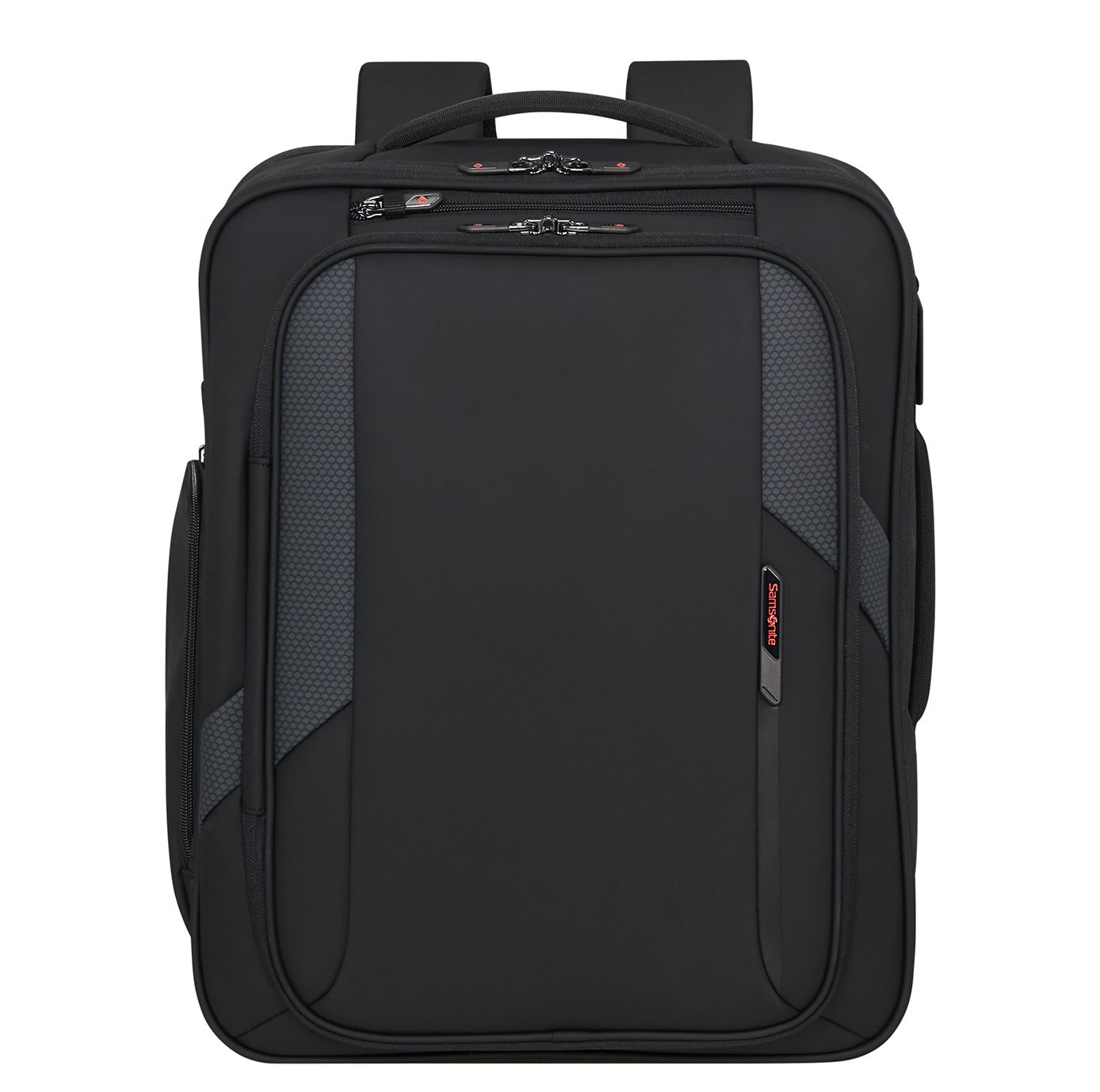 Samsonite Glazed Underseat Backpack M - 33 liter - 45x36x20 cm - 17.3" laptopvak - black weekendtas handbagage