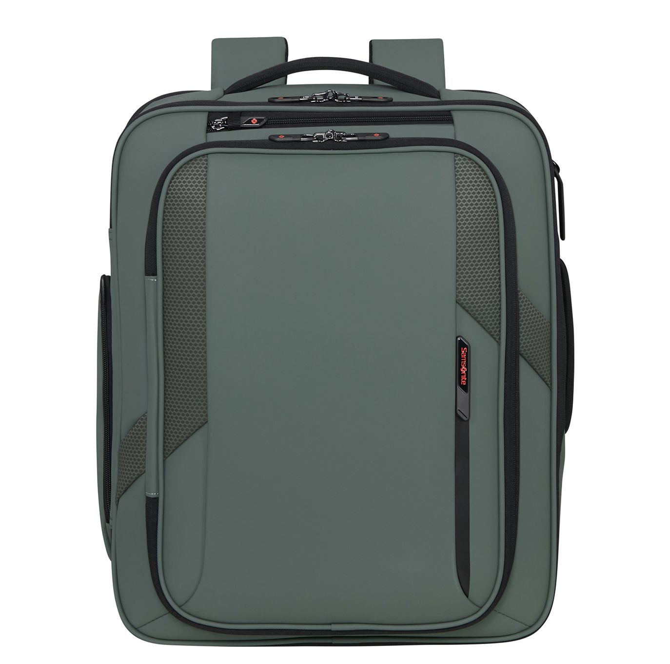 Samsonite Glazed Underseat Backpack M - 33 liter - 45x36x20 cm - 17.3" laptopvak - sage green weekendtas handbagage