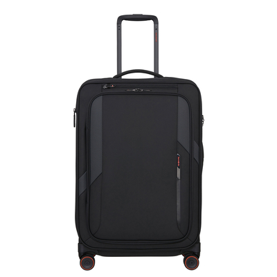 Samsonite Glazed Spinner 67 cm - Uitbreidbaar 83/94 liter - 67x44x30/33 cm - black