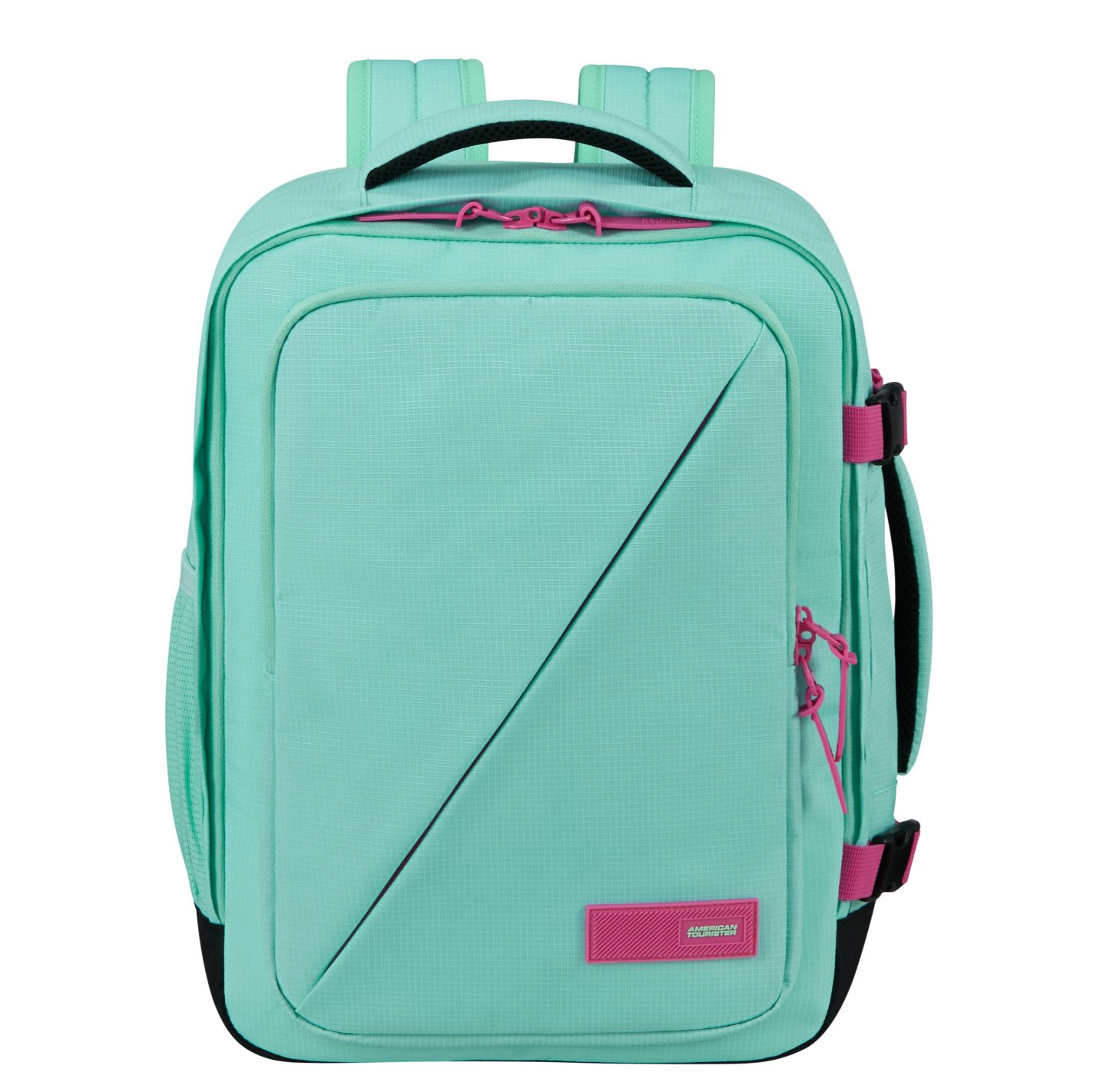 American Tourister Take2Cabin rugzak groen, roze en multicolor