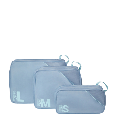 American Tourister Travel Accessories Packing Cubes Set S/M/L stone blue/blue