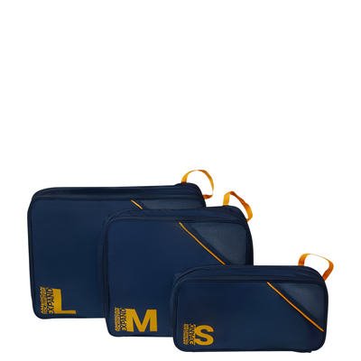 American Tourister Travel Accessories Packing Cubes Set S/M/L navy/orange