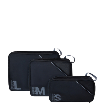 American Tourister Travel Accessories Packing Cubes Set S/M/L black/grey