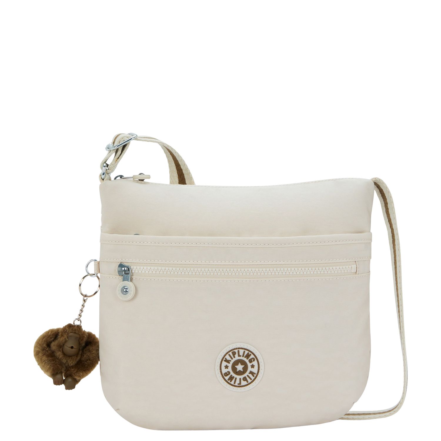 Kipling Arto crossbodytas beige en bruin