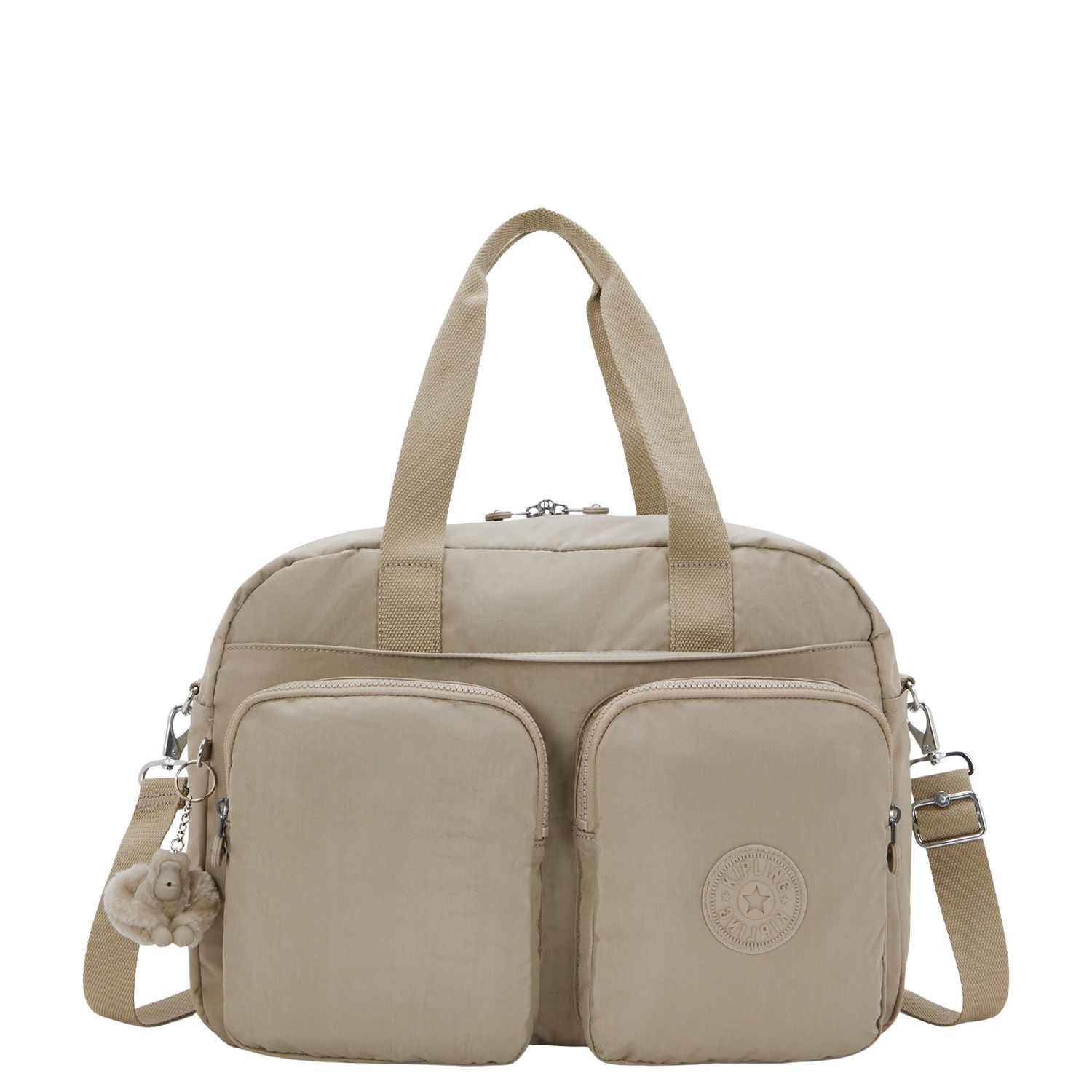 Kipling Defea reistas grijs en taupe