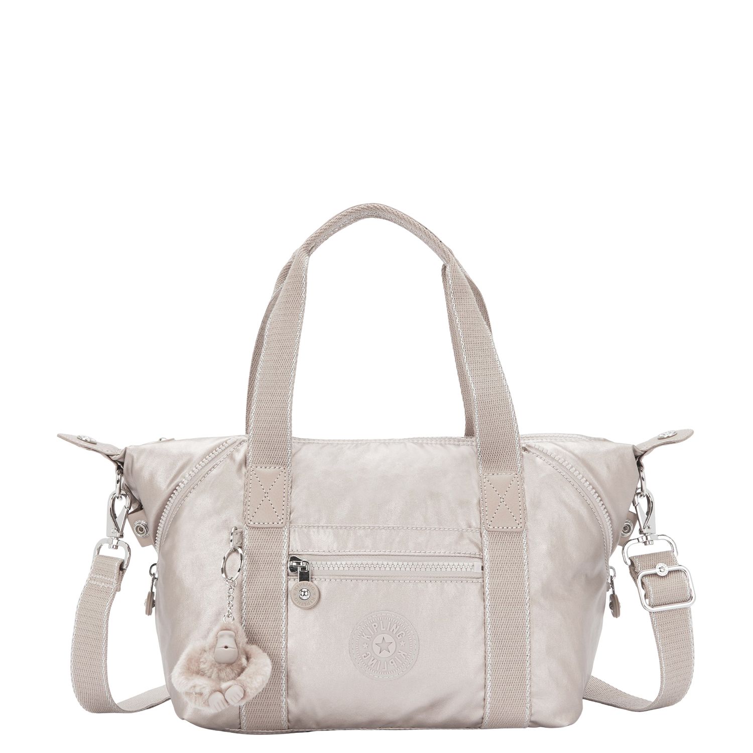 Kipling Art Mini schoudertas zilver