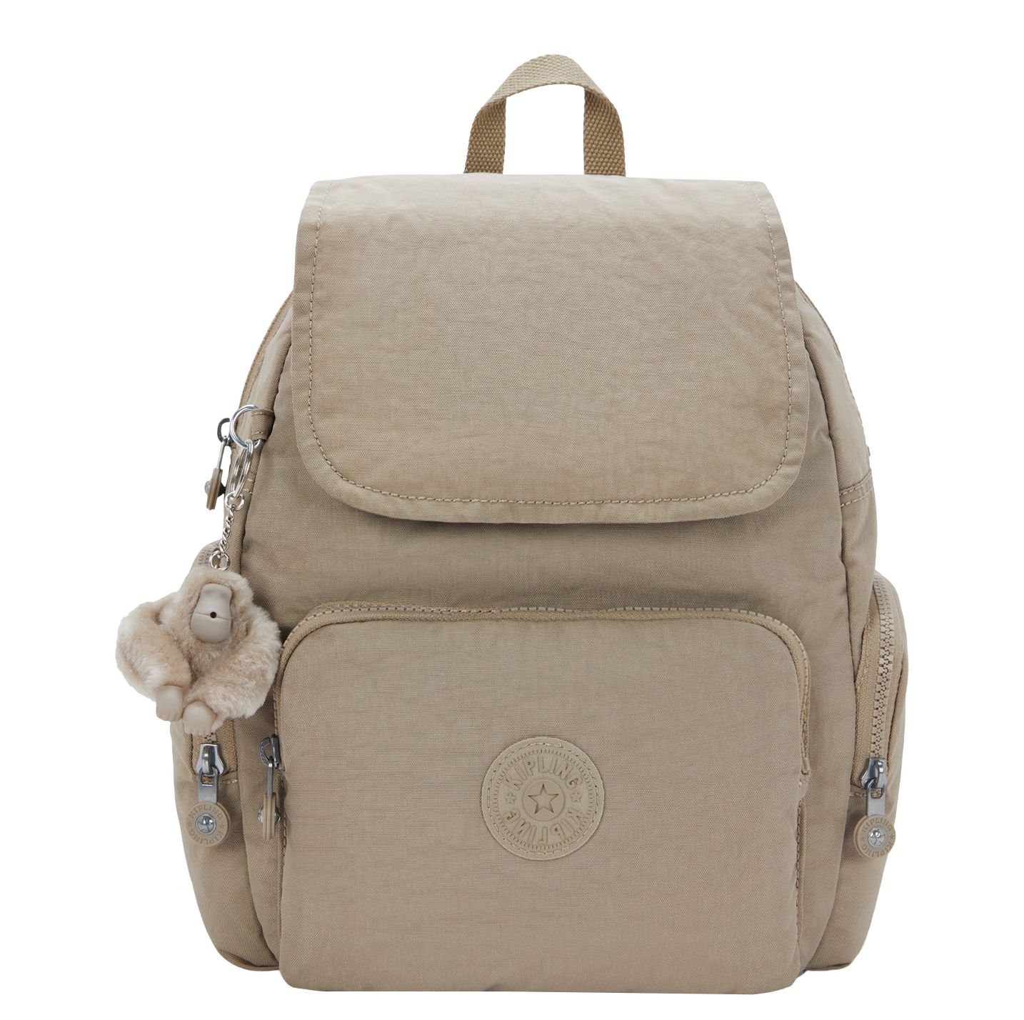Kipling rugzak grijs en taupe