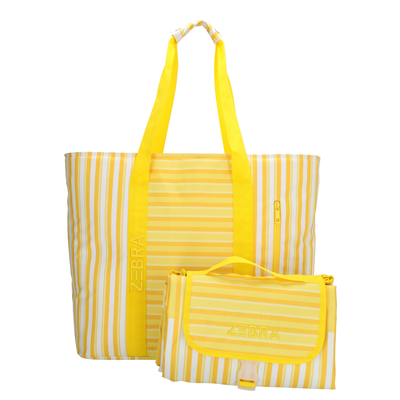 Zebra Trends Sally Deluxe Strandtas - met Koelvak - geel