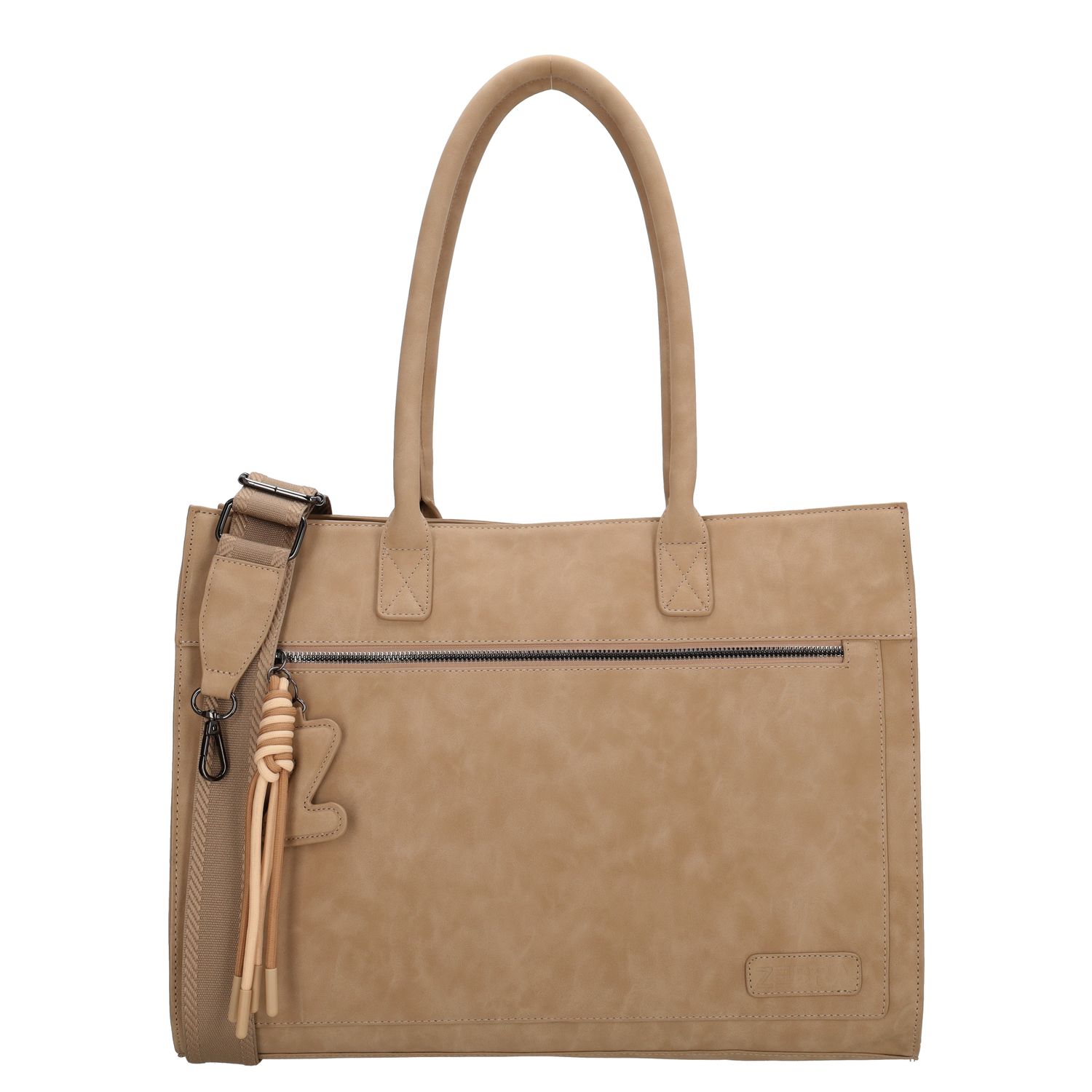 Zebra Trends Rosalyn Shopper - 15" laptopvak - zand damestas