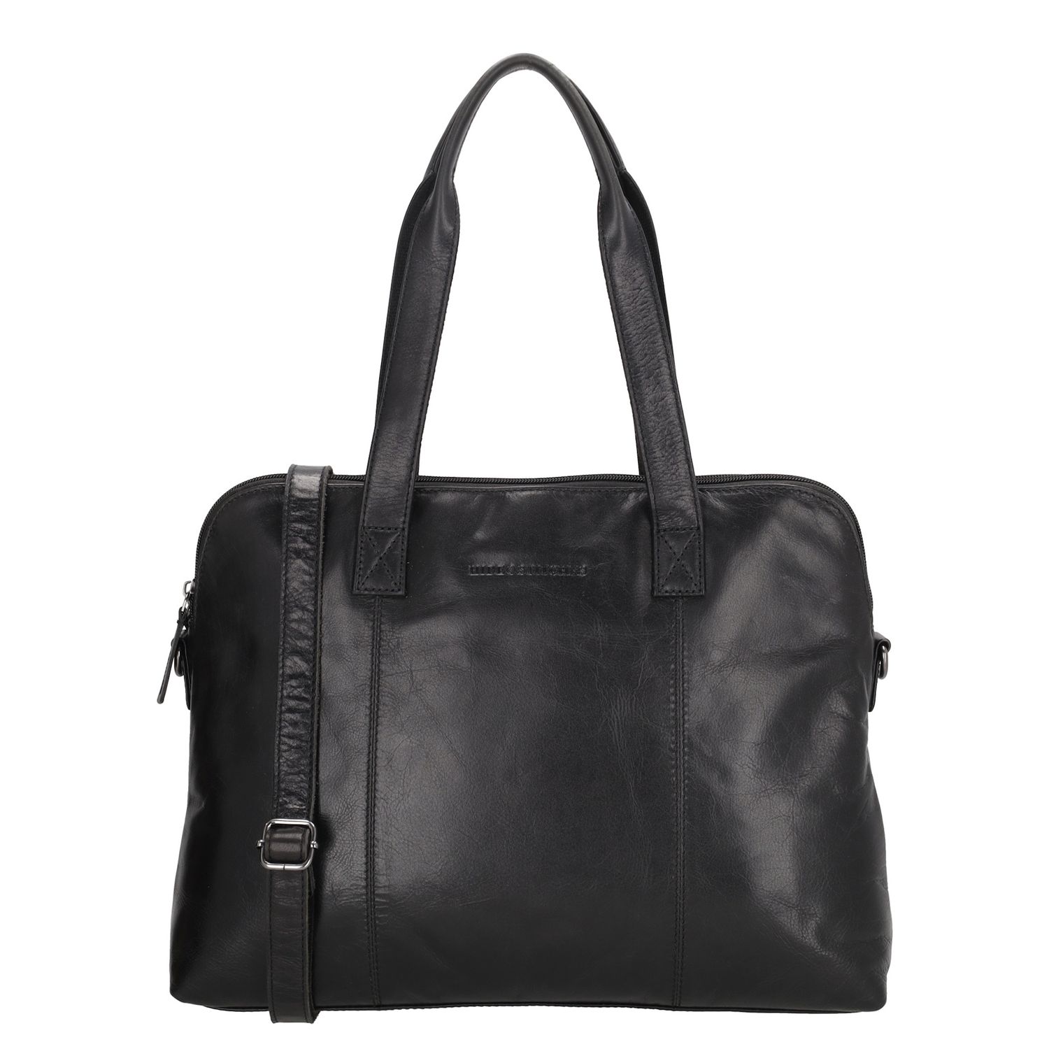 Hide Stitches laptoptas zwart