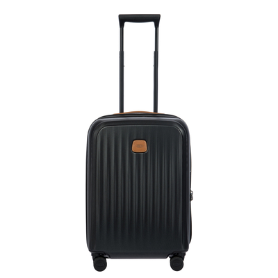 Bric's Taormina Handbagage Spinner 55 cm - Uitbreidbaar 42/49 liter - 55x40x22/26 cm - zwart