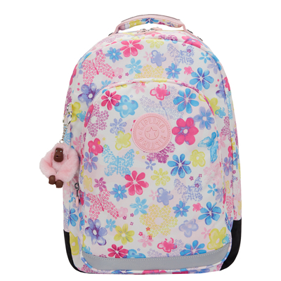 Kipling Class Room Rugzak School - 15" laptopvak - flower stamp
