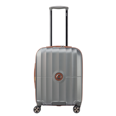Delsey Carrousel 2 Handbagage Spinner 55 cm - Uitbreidbaar 35/40 liter - 55x40x20/23 cm - zilver