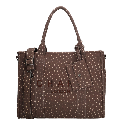 Charm London Bond Avenue Laptoptas - 15.6" laptopvak - afneembare schouderriem - hert