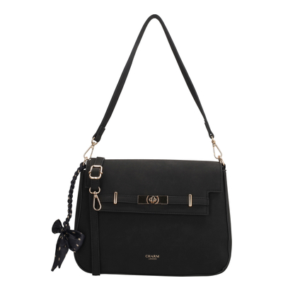 Charm London The Hamptons Village Crossbody Schoudertas zwart