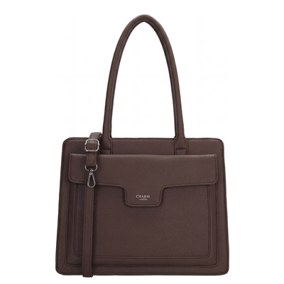 Charm London Monaco Shopper - afneembare schouderriem - donkerbruin