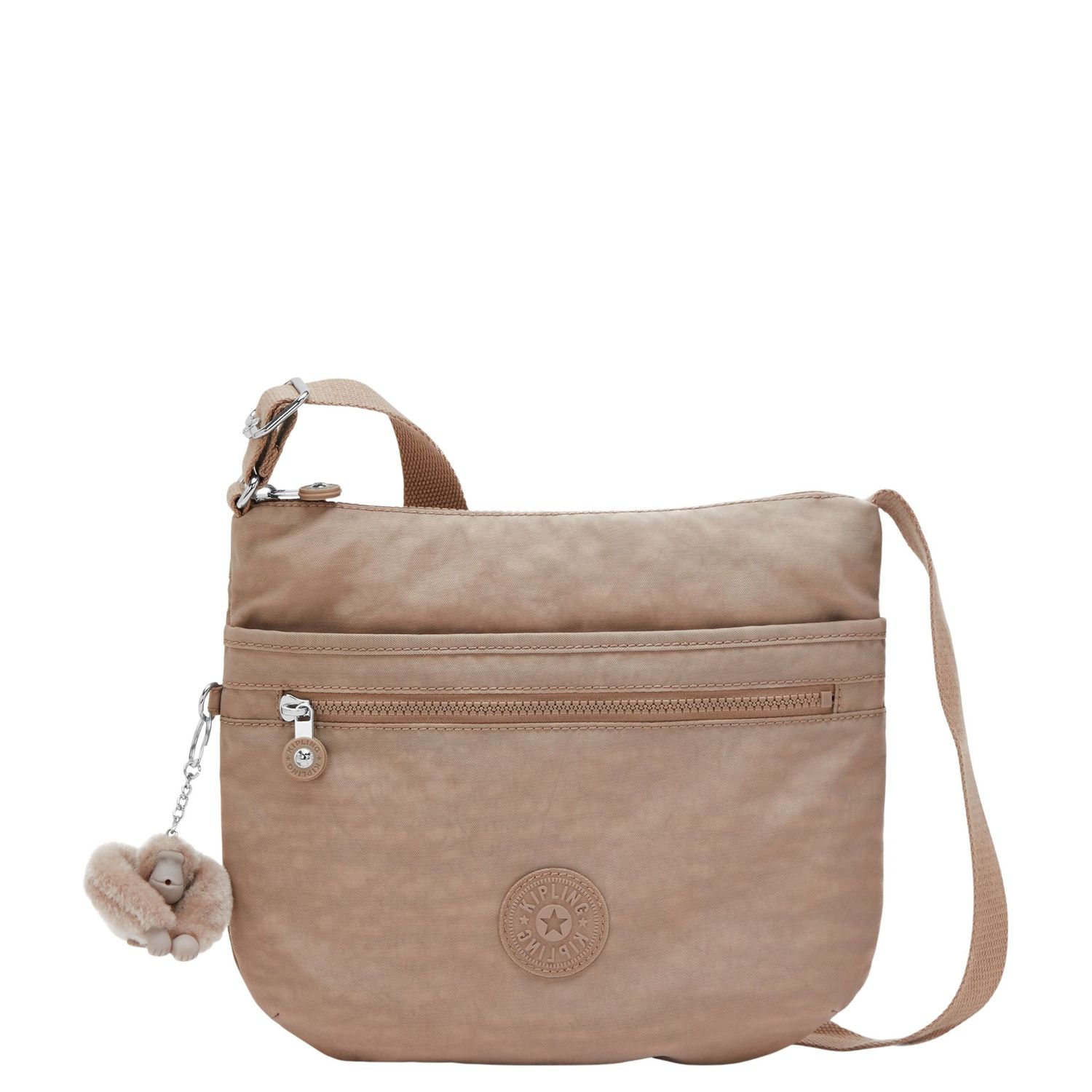 Kipling Arto schoudertas bruin en beige
